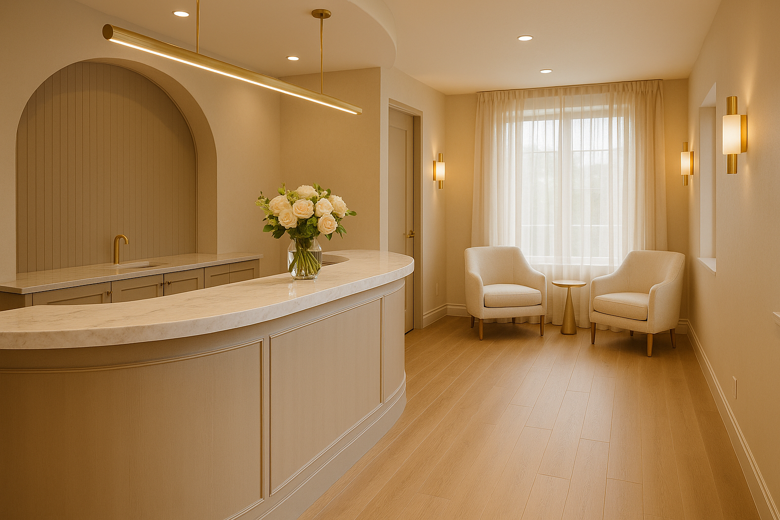 Welcome area at Balance Skin & Wellness Institute